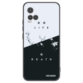 Picasee crna silikonska maskica za Vivo Y33s - Life - Death
