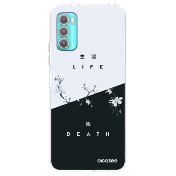 Picasee silikonska prozirna maskica za Motorola Moto G60 - Life - Death