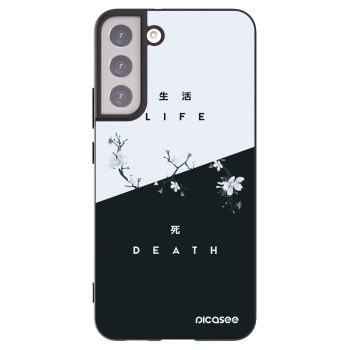 Picasee crna silikonska maskica za Samsung Galaxy S22+ 5G - Life - Death