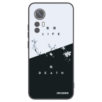 Picasee crna silikonska maskica za Xiaomi 12 - Life - Death
