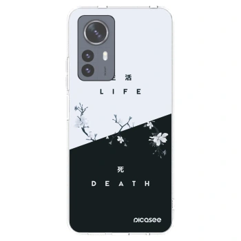 Picasee silikonska prozirna maskica za Xiaomi 12 Pro - Life - Death