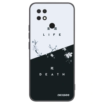 Picasee crna silikonska maskica za Xiaomi Redmi 10C - Life - Death