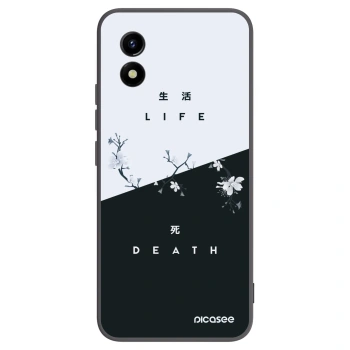 Picasee crna silikonska maskica za Vivo Y01 - Life - Death