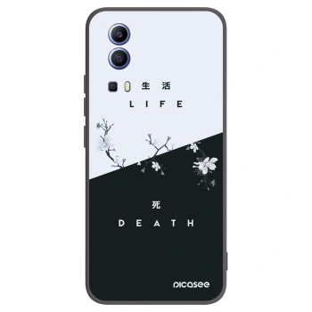 Picasee crna silikonska maskica za Vivo Y52 5G - Life - Death