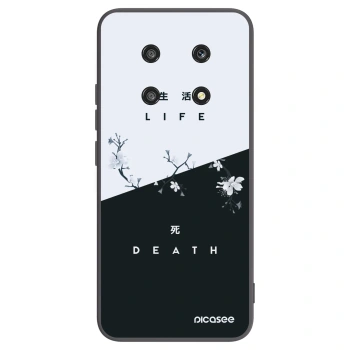 Picasee crna silikonska maskica za Honor Magic4 Lite 5G - Life - Death