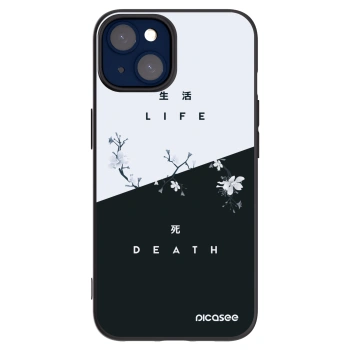 Picasee crna silikonska maskica za Apple iPhone 14 - Life - Death