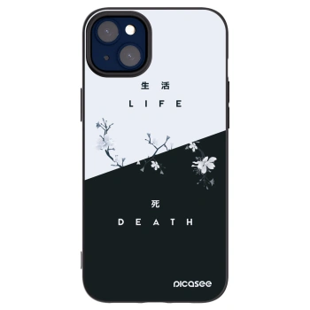 Picasee crna silikonska maskica za Apple iPhone 14 Plus - Life - Death