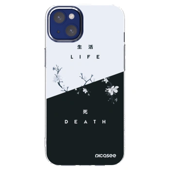 Picasee silikonska prozirna maskica za Apple iPhone 14 Plus - Life - Death
