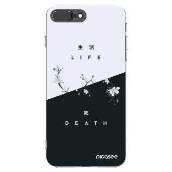 Picasee silikonska prozirna maskica za Apple iPhone 8 Plus - Life - Death