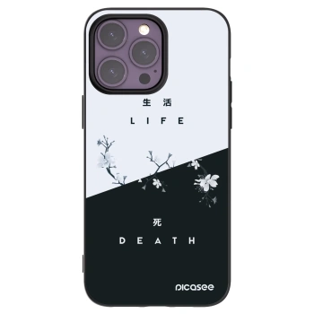 Picasee crna silikonska maskica za Apple iPhone 14 Pro Max - Life - Death