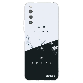 Picasee silikonska prozirna maskica za Sony Xperia 10 IV 5G - Life - Death