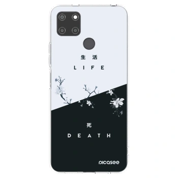 Picasee silikonska prozirna maskica za Realme C21Y - Life - Death