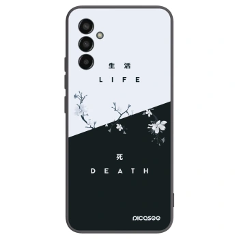 Picasee crna silikonska maskica za Samsung Galaxy M13 M135F - Life - Death