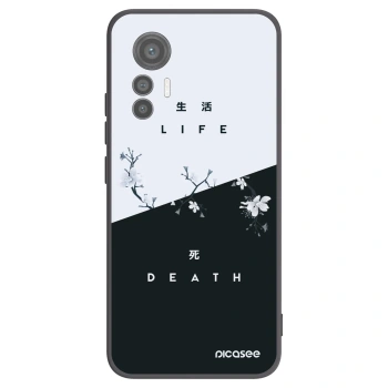 Picasee crna silikonska maskica za Xiaomi 12 Lite - Life - Death