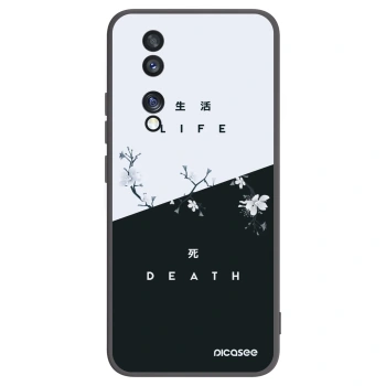 Picasee crna silikonska maskica za Honor 70 - Life - Death