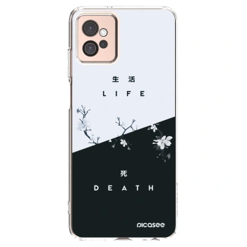 Picasee silikonska prozirna maskica za Motorola Moto G32 - Life - Death