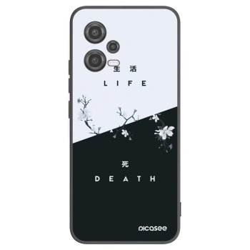 Picasee crna silikonska maskica za Xiaomi Poco X5 - Life - Death