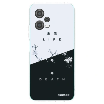 Picasee silikonska prozirna maskica za Xiaomi Poco X5 - Life - Death