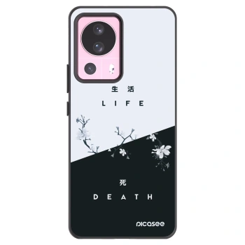 Picasee crna silikonska maskica za Xiaomi 13 Lite - Life - Death