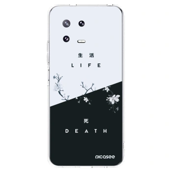 Picasee silikonska prozirna maskica za Xiaomi 13 Pro - Life - Death