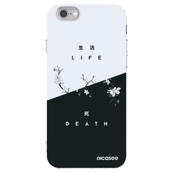 Picasee silikonska prozirna maskica za Apple iPhone 6/6S - Life - Death
