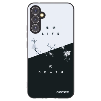 Picasee crna silikonska maskica za Samsung Galaxy A34 5G A346B - Life - Death