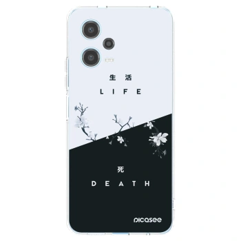 Picasee silikonska prozirna maskica za Xiaomi Redmi Note 12 5G - Life - Death