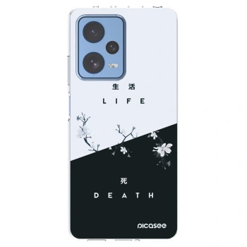 Picasee silikonska prozirna maskica za Xiaomi Redmi Note 12 Pro 5G - Life - Death