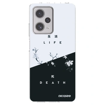 Picasee silikonska prozirna maskica za Xiaomi Redmi Note 12 Pro+ 5G - Life - Death