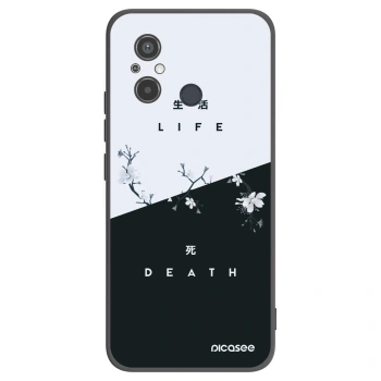Picasee crna silikonska maskica za Xiaomi Redmi 12C - Life - Death