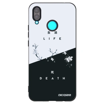 Picasee crna silikonska maskica za Huawei Nova 3 - Life - Death