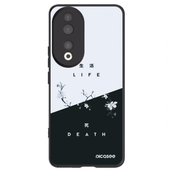 Picasee crna silikonska maskica za Honor 90 5G - Life - Death