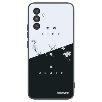 Picasee crna silikonska maskica za Samsung Galaxy A04s A047F - Life - Death