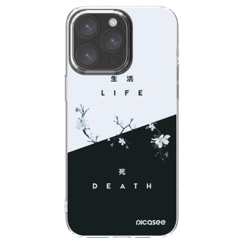 Picasee silikonska prozirna maskica za Apple iPhone 15 Pro Max - Life - Death