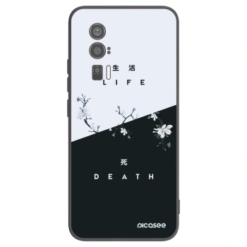 Picasee crna silikonska maskica za Xiaomi Poco F5 Pro 5G - Life - Death