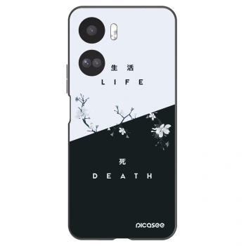 Picasee crna silikonska maskica za Honor 90 Lite 5G - Life - Death