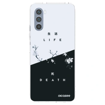Picasee silikonska prozirna maskica za Motorola Moto G62 - Life - Death