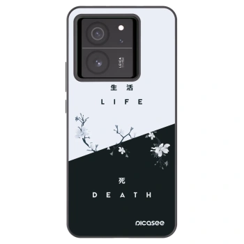 Picasee crna silikonska maskica za Xiaomi 13T - Life - Death