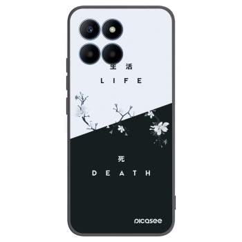 Picasee crna silikonska maskica za Honor 70 Lite - Life - Death