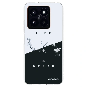 Picasee silikonska prozirna maskica za Xiaomi 14 Pro - Life - Death