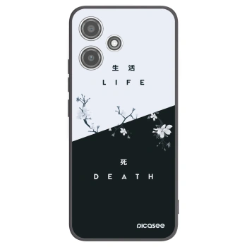 Picasee crna silikonska maskica za Xiaomi Redmi 12 5G - Life - Death
