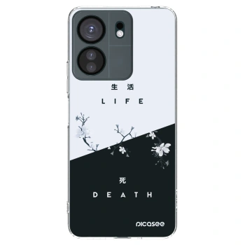 Picasee silikonska prozirna maskica za Xiaomi Redmi 13C 4G - Life - Death