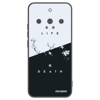 Picasee crna silikonska maskica za Realme 11 Pro+ - Life - Death