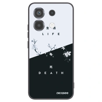 Picasee crna silikonska maskica za Xiaomi Poco X6 - Life - Death
