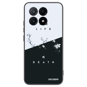 Picasee crna silikonska maskica za Xiaomi Poco X6 Pro - Life - Death