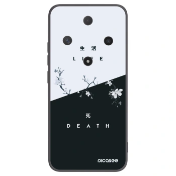 Picasee crna silikonska maskica za Honor Magic6 Lite 5G - Life - Death