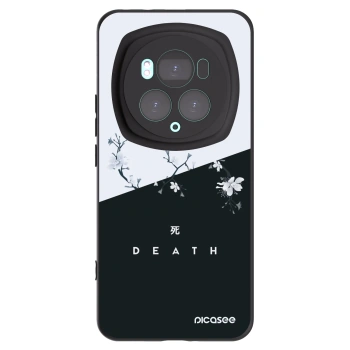 Picasee crna silikonska maskica za Honor Magic6 Pro - Life - Death