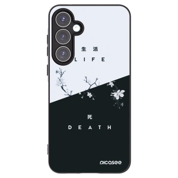 Picasee crna silikonska maskica za Samsung Galaxy A55 5G A556B - Life - Death