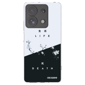 Picasee silikonska prozirna maskica za Xiaomi Redmi Note 13 Pro 4G - Life - Death