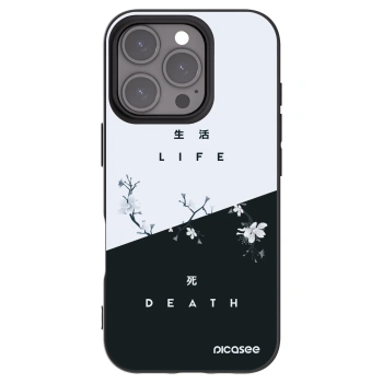 Picasee crna silikonska maskica za Apple iPhone 16 Pro - Life - Death